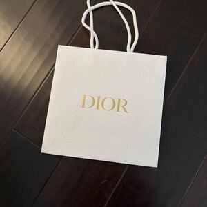 Dior Elegant White and Gold Tote